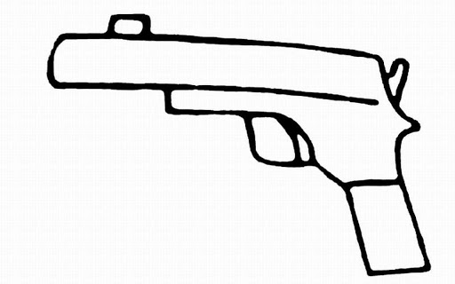 Guns Drawing Easy